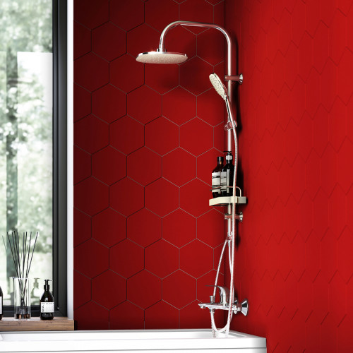 Душевая система Dorff Prime D0740000 Хром латунь на стену