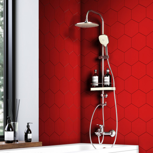 Душевая система Dorff Prime D0740000 Хром латунь на стену