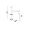 Смеситель для раковины Plstart PL1004-7 цвет Черный