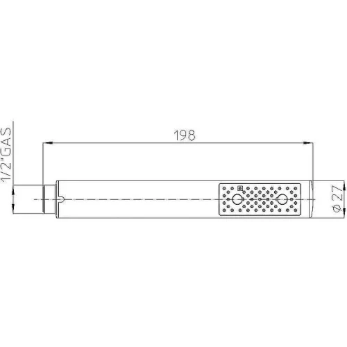 Ручной душ Bossini Zen B00250.073 Черный