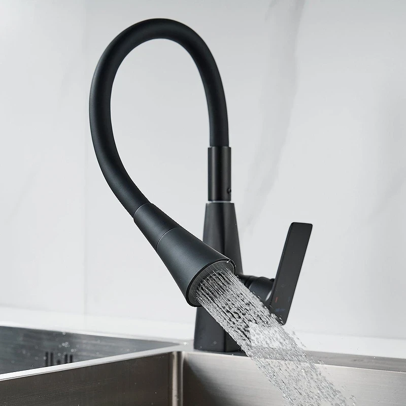 Смеситель для кухни Shevanik S543H-3 цвет Черный