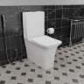 Унитаз компакт CeramaLux 1222-1A Белый глянцевый с бачком и сиденьем Микролифт