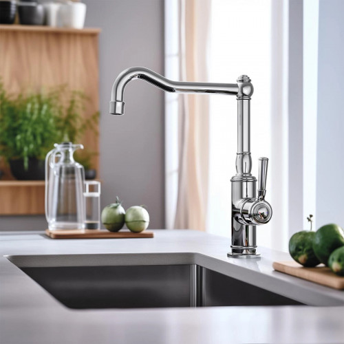 Смеситель для кухни Aquatek Классик AQ1580CR Хром латунь