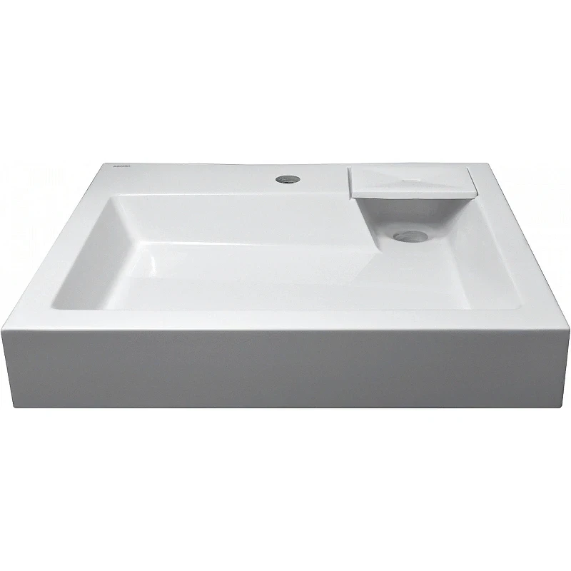 Раковина Azario Etna 60 CS00078303 на стиральную машину Белая искусственный камень (литьевой мрамор) подвесная, на стиральную машину