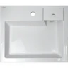 Раковина Azario Etna 60 CS00078303 на стиральную машину Белая искусственный камень (литьевой мрамор) подвесная, на стиральную машину