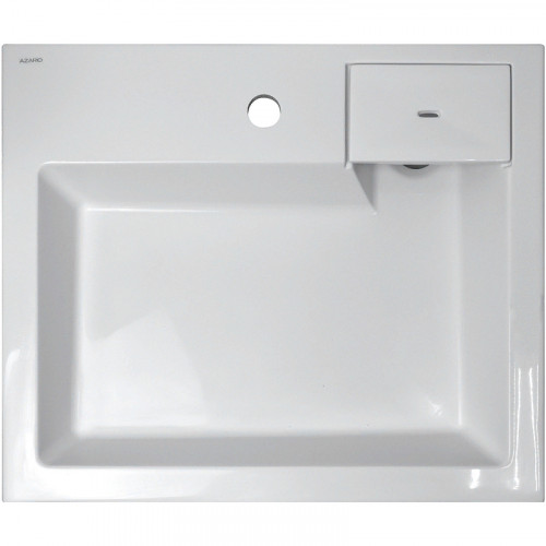 Раковина Azario Etna 60 CS00078303 на стиральную машину Белая искусственный камень (литьевой мрамор) подвесная, на стиральную машину