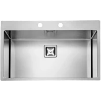 Кухонная мойка Alveus Stylux 40 BRS-90 790x510 1084292 Брашированная сталь