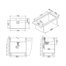 Кухонная мойка Alveus Stylux 40 BRS-90 790x510 1084292 Брашированная сталь