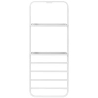 Электрический полотенцесушитель Black&amp;White Universe N-337W 40х101 337WN с полкой Белый матовый нержавеющая сталь