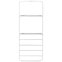 Электрический полотенцесушитель Black&White Universe N-337W 40х101 337WN с полкой Белый матовый нержавеющая сталь