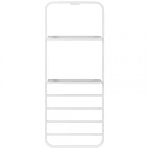 Электрический полотенцесушитель Black&amp;White Universe N-337W 40х101 337WN с полкой Белый матовый нержавеющая сталь