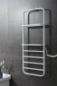 Электрический полотенцесушитель Black&White Universe N-337W 40х101 337WN с полкой Белый матовый нержавеющая сталь