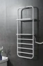 Электрический полотенцесушитель Black&White Universe N-337W 40х101 337WN с полкой Белый матовый нержавеющая сталь