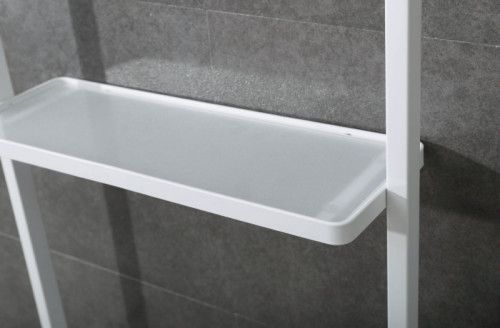 Электрический полотенцесушитель Black&amp;White Universe N-337W 40х101 337WN с полкой Белый матовый нержавеющая сталь