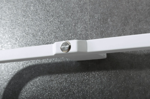 Электрический полотенцесушитель Black&amp;White Universe N-337W 40х101 337WN с полкой Белый матовый нержавеющая сталь