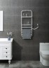 Электрический полотенцесушитель Black&White Universe N-337W 40х101 337WN с полкой Белый матовый нержавеющая сталь