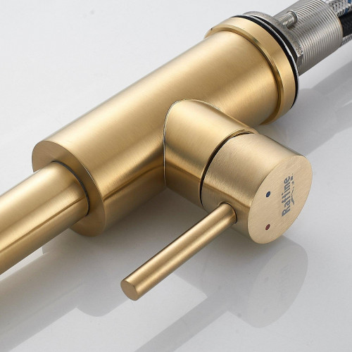 Смеситель для кухни Raffine F203G цвет Золотой сатин