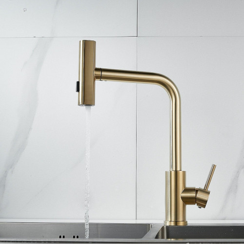 Смеситель для кухни Raffine F203G цвет Золотой сатин