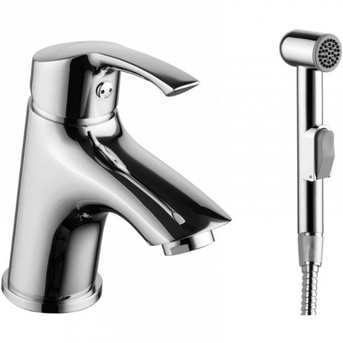 Смеситель для раковины Lemark Plus Strike LM1116C с гигиеническим душем Хром латунь