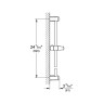 Душевая штанга Grohe Tempesta Classic 27523000 Хром латунь на стену