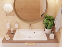 Раковина Paola Roma 70 Белая глянцевая