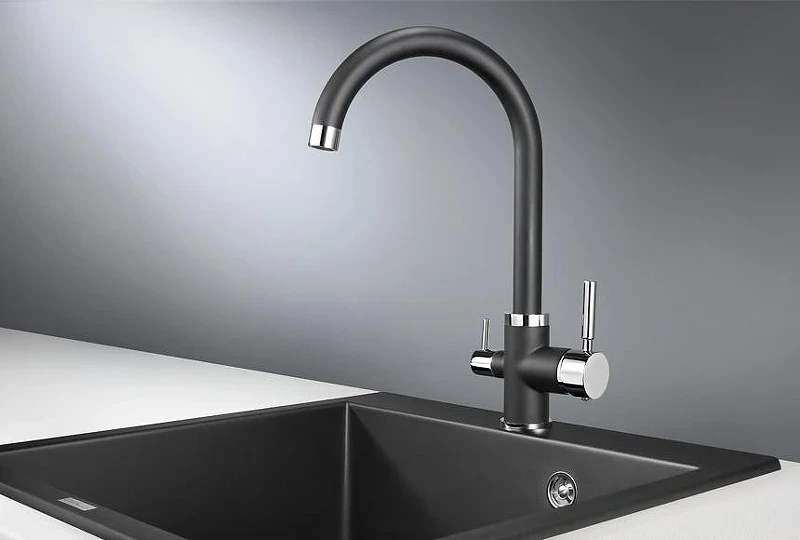 Смеситель для кухни Granula 2168 цвет Турмалин