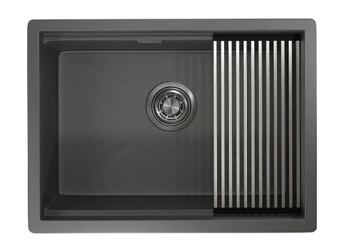 Кухонная мойка Granula Kitchen Space 60 6045U цвет Графит матовый