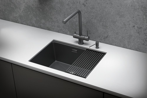Кухонная мойка Granula Kitchen Space 60 6045U цвет Графит матовый