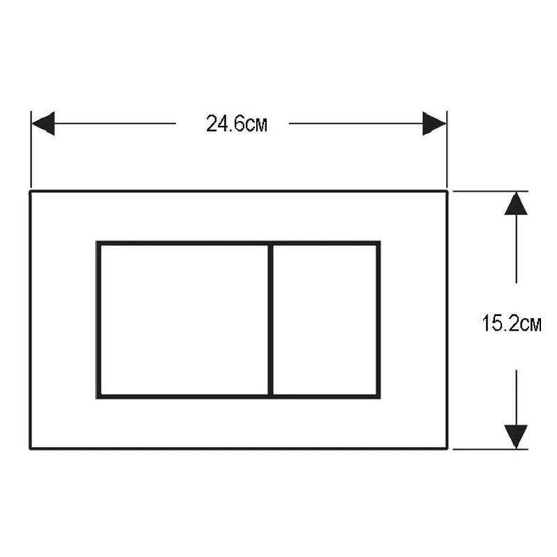 Клавиша смыва Geberit Sigma 40 115.629.SJ.1 цвет Чёрный
