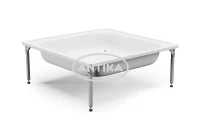 Стальной поддон для душа ВИЗ Antika 90x90 APS-91101 цвет Белая орхидея