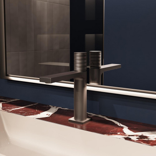 Смеситель для раковины Vincea Domus VBF-5DM01GM цвет Вороненая сталь