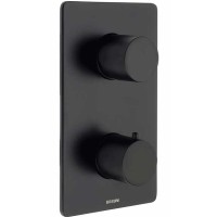Смеситель для душа Bossini Oki New Z00002.073 с термостатом Черный матовый латунь встраиваемый