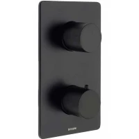 Смеситель для душа Bossini Oki New Z00002.073 с термостатом Черный матовый латунь встраиваемый