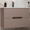 Тумба под раковину Style Line Матис 80 ЛС-00002298 подвесная Тауп темный МДФ / ЛДСП