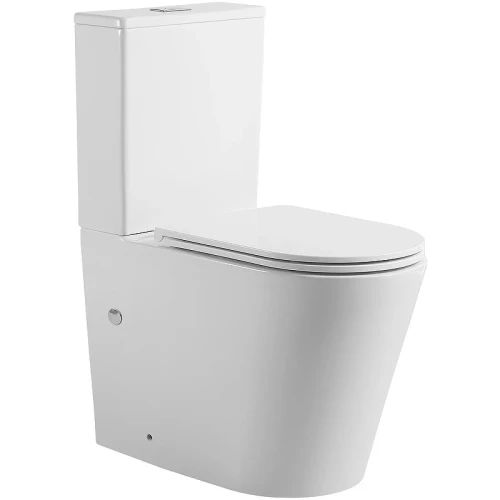 Унитаз компакт beWash Aldo BKBWT001670 Белый глянец с бачком и сиденьем Микролифт фарфор напольный