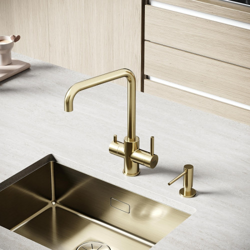 Смеситель для кухни Sancos Vela SC4013BG цвет Золото брашированное