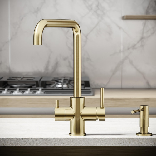 Смеситель для кухни Sancos Vela SC4013BG цвет Золото брашированное