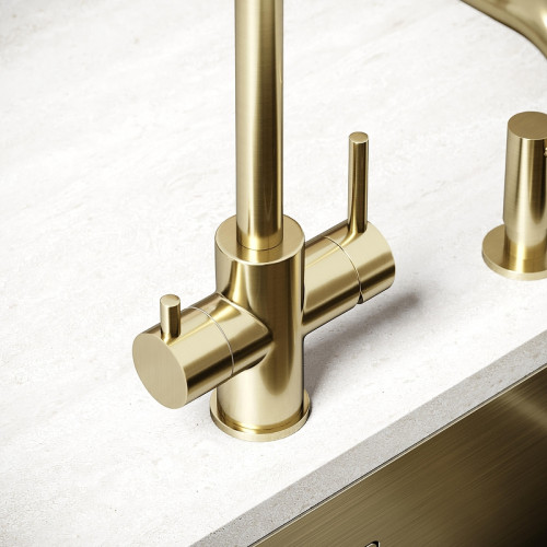 Смеситель для кухни Sancos Vela SC4013BG цвет Золото брашированное