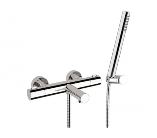 Смеситель для ванны Remer Elegance EQ02 с термостатом цвет Хром