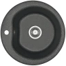Кухонная мойка Aquaton Мида 51 1A712732MD210 Графит искусственный камень (литьевой мрамор) встраиваемый
