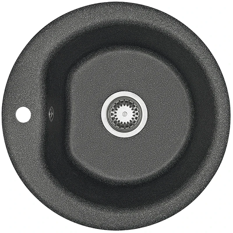 Кухонная мойка Aquaton Мида 51 1A712732MD210 Графит искусственный камень (литьевой мрамор) встраиваемый