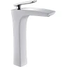 Смеситель для раковины Timo Helmi 4011/00-16F Хром Белый на столешницу
