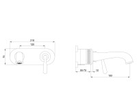 Смеситель для раковины Wonzon &amp; Woghand Steam WW-88869008-BG цвет Брашированное золото