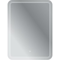 Зеркало Cezares Duet 60 CZR-SPC-DUET-600-800-LED-TCH с подсветкой с лазерной гравировкой и сенсорным выключателем стекло