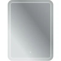 Зеркало Cezares Duet 60 CZR-SPC-DUET-600-800-LED-TCH с подсветкой с лазерной гравировкой и сенсорным выключателем стекло