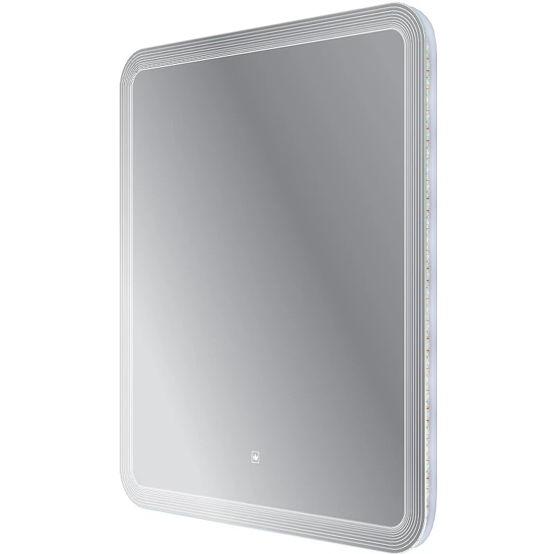 Зеркало Cezares Duet 60 CZR-SPC-DUET-600-800-LED-TCH с подсветкой с лазерной гравировкой и сенсорным выключателем стекло