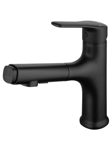 Смеситель для раковины Wonzon & Woghand WW-AE4151-MB цвет Черный матовый