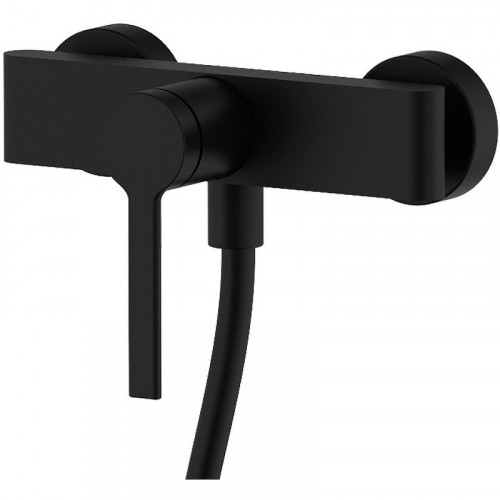 Смеситель для душа AQUAme Asti AQM6413MB Черный матовый латунь на стену