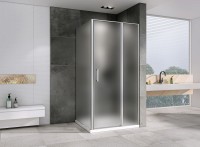 Душевой уголок Abber Sonnenstrand 110х70 AG04110MS-S70M профиль Хром стекло матовое