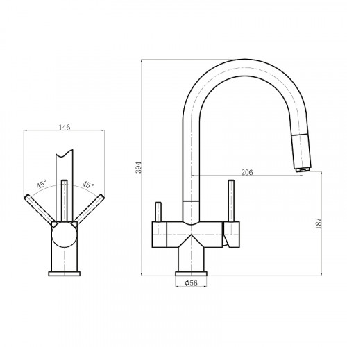 Смеситель для кухни Florentina Маэстро 337.03Н.2123.107 цвет Песочный